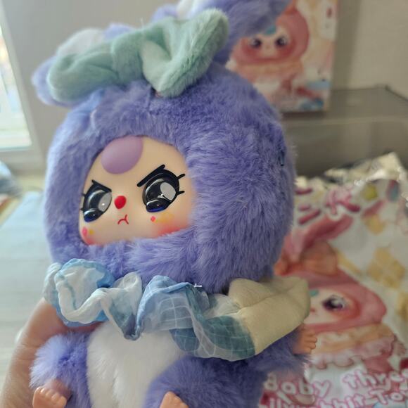 Baby Three Lily Rabbit Town V2 Purple Bunny Special Crying Eyes OPENED CONFIMED - Picture 7 of 12